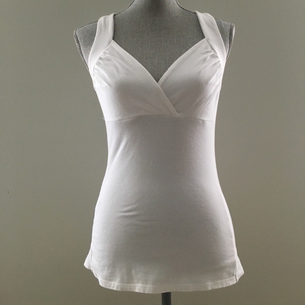 Express white sleeveless top
